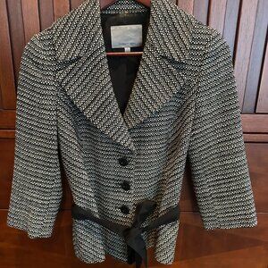 Classiques Entier Women's Blazer (Black/White, with Black Ribbon); Small